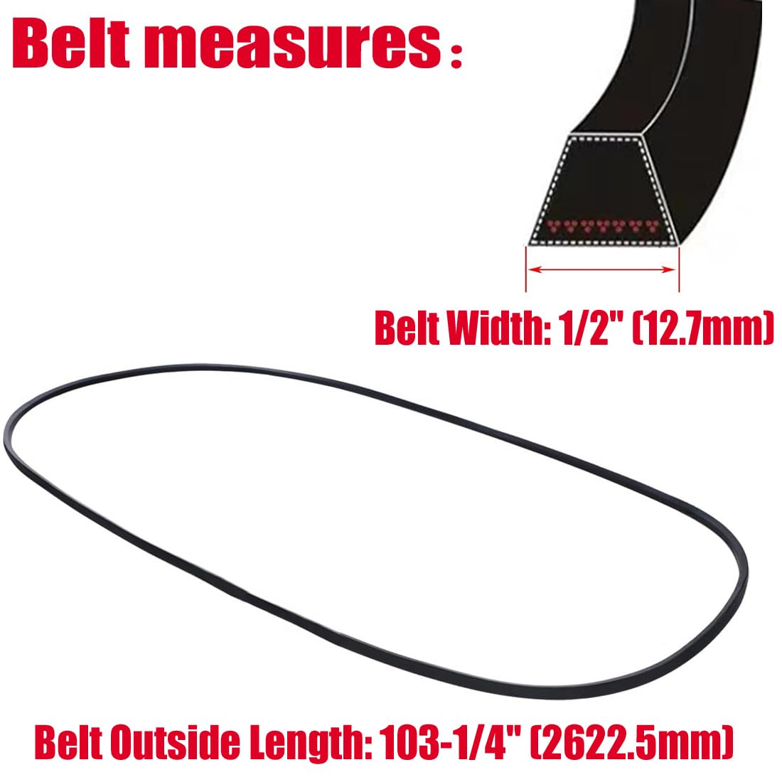 Annolai 954-04219 LTX1045-fit close-up, precise Cub Cadet replacement