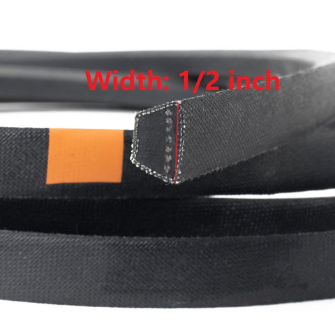 Annolai 1/2 x 134 belt with OEM numbers imprinted.