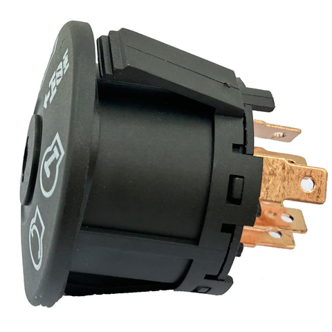 Annolai ignition switch close-up with terminal pins and wiring