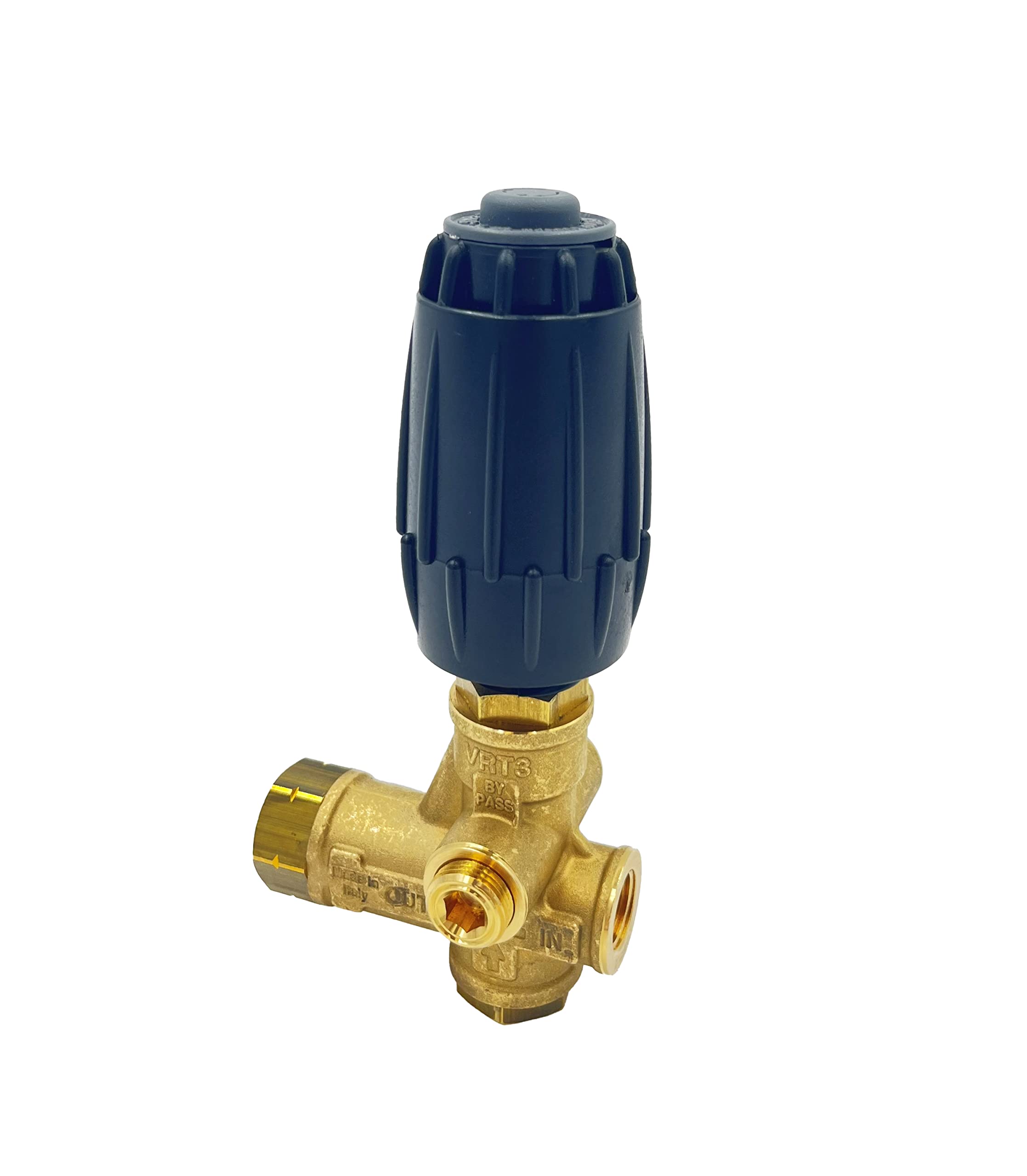 Annovi Reverberi VRT3-310EZ unloader inlet 2x3/8 F fittings for reliable connections.