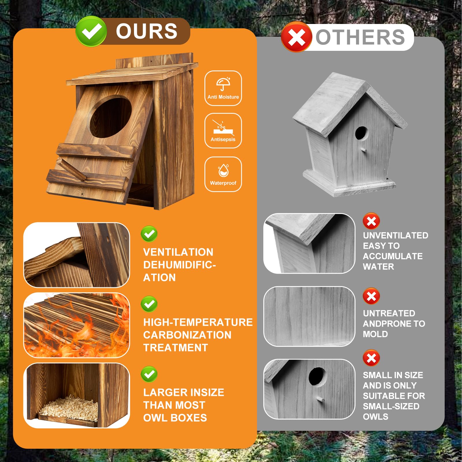 AnNowshua Ling easy installation on trees or poles for quick setup.