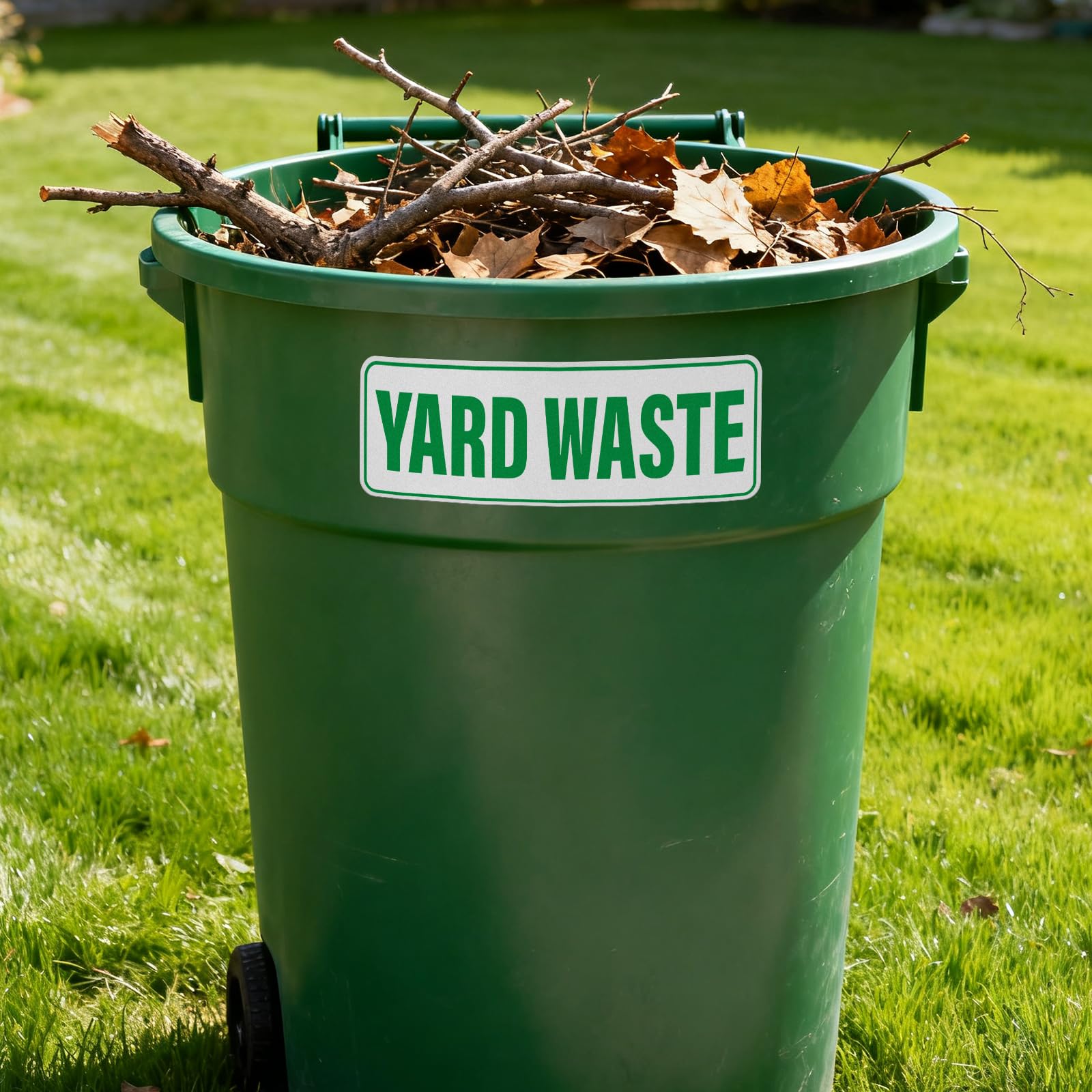 Peel-and-stick design allows clean removal without residue from a bin.