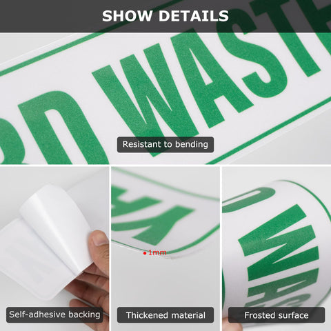 Close-up of the strong adhesive backing on an Anobell sticker.
