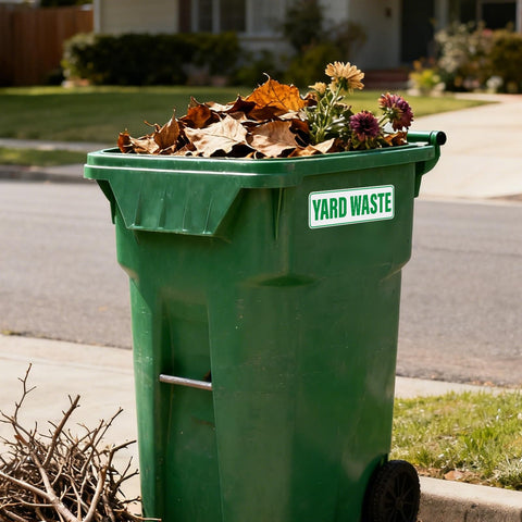 10 x 3 inch size provides easy readability from a distance on a bin.