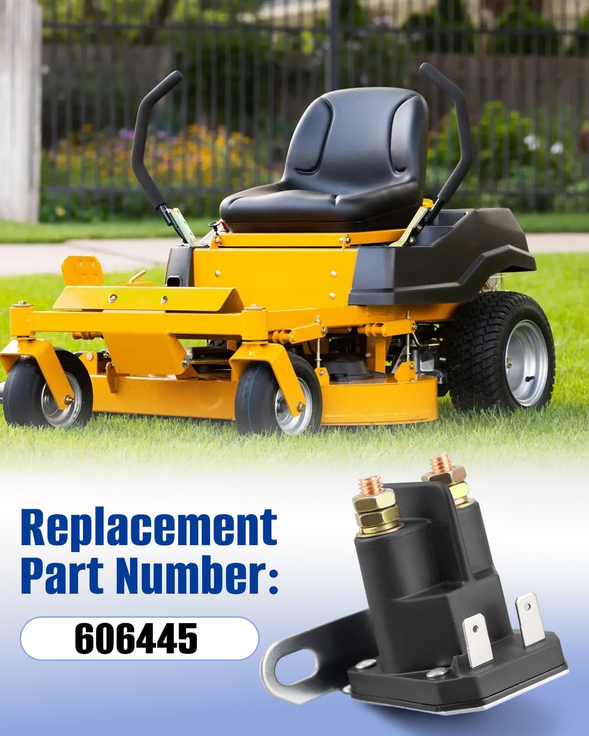 ANODZU starter solenoid installation demonstrate easy mower setup with plug and play
