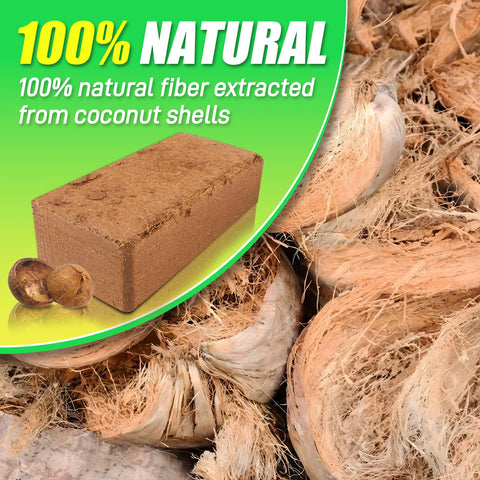 Anothera Coco Coir Brick expansion demonstrates quick hydration and expansion for potting.