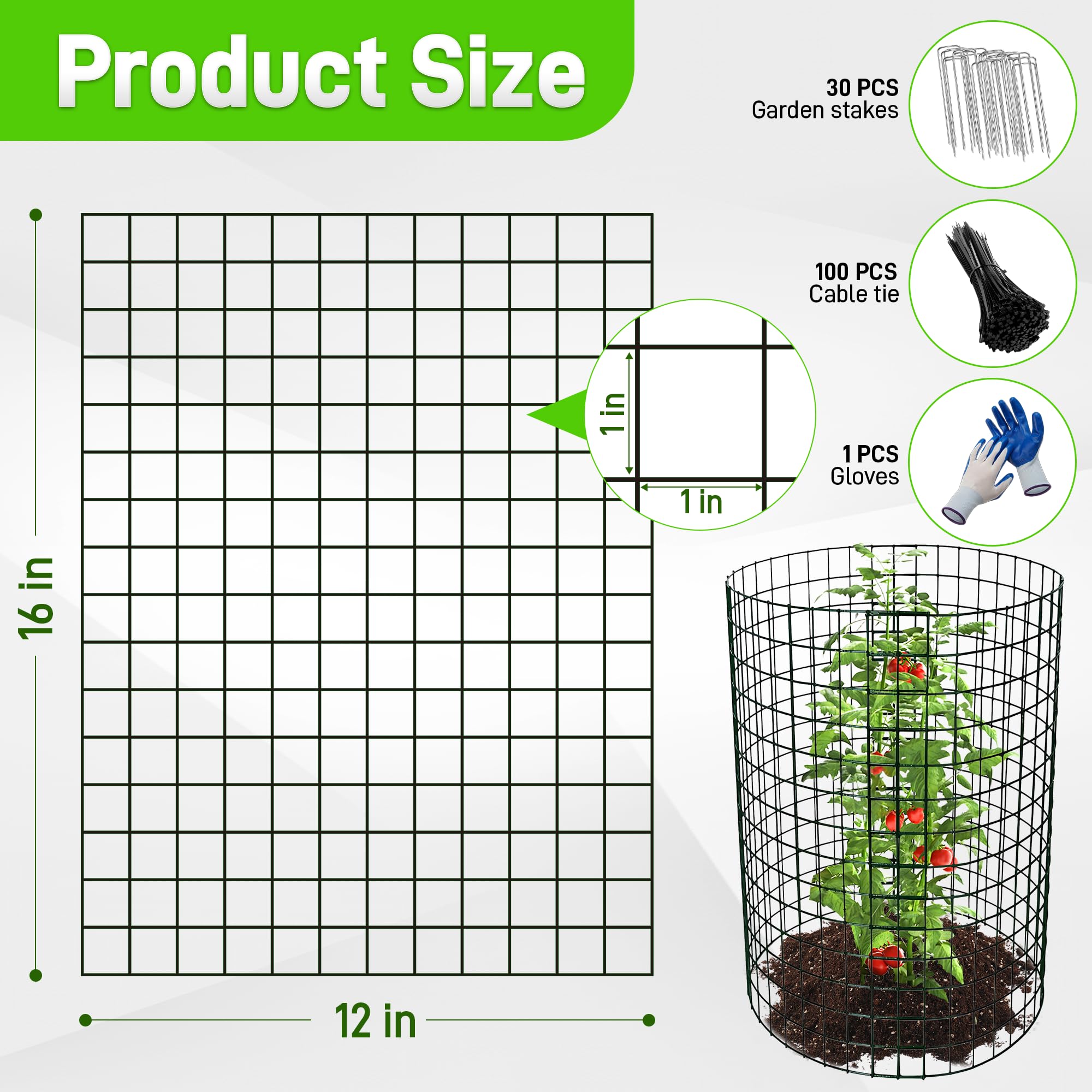 Anothera wire mesh panel 1-inch mesh provides sturdy animal defense and healthy airflow