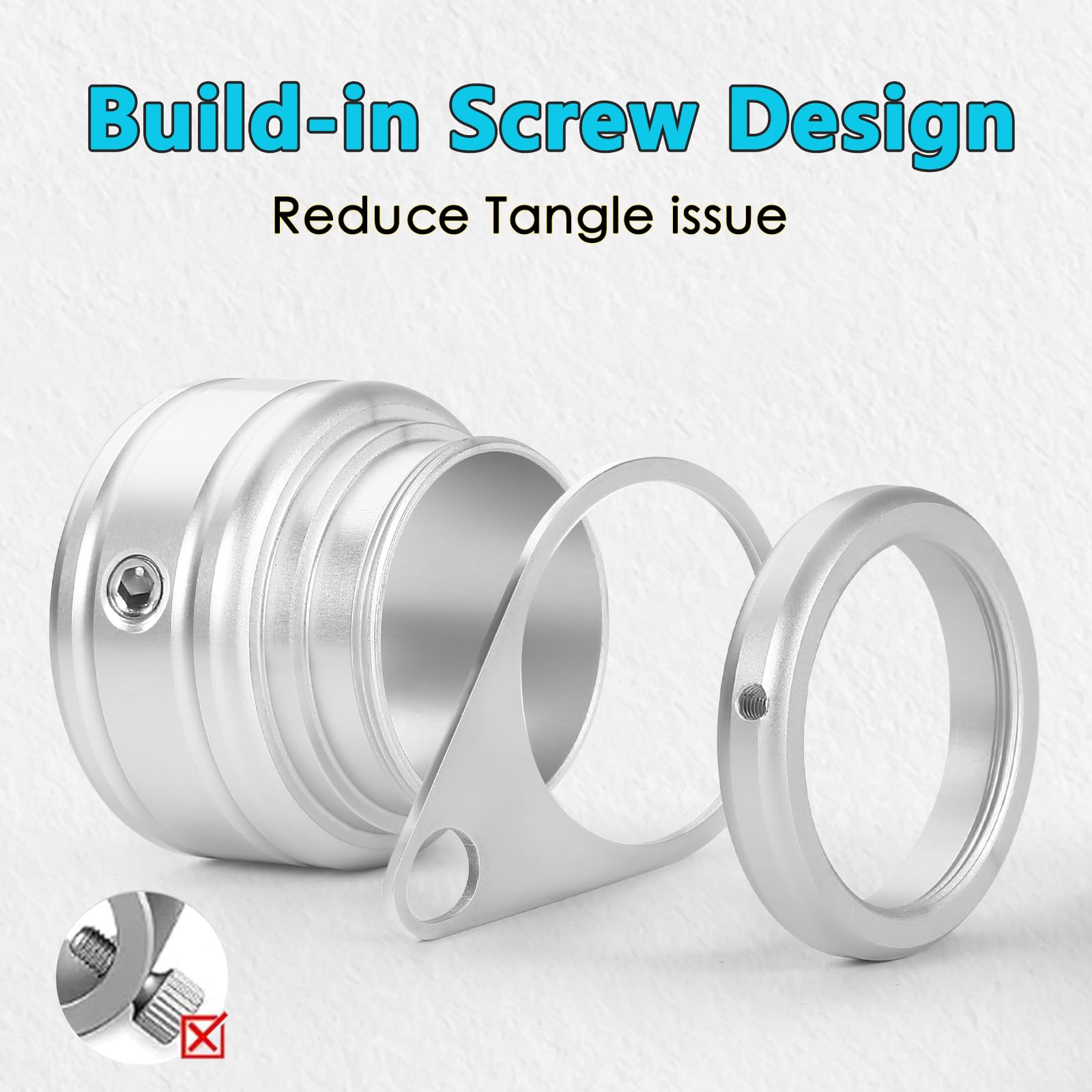 Anovo adjustable screws fit 0.75 to 1.02 inch poles.