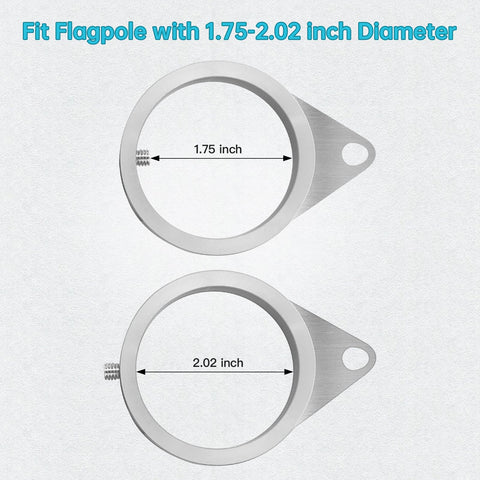 Anovo aluminum-alloy swivel ring with stainless steel core for durability.