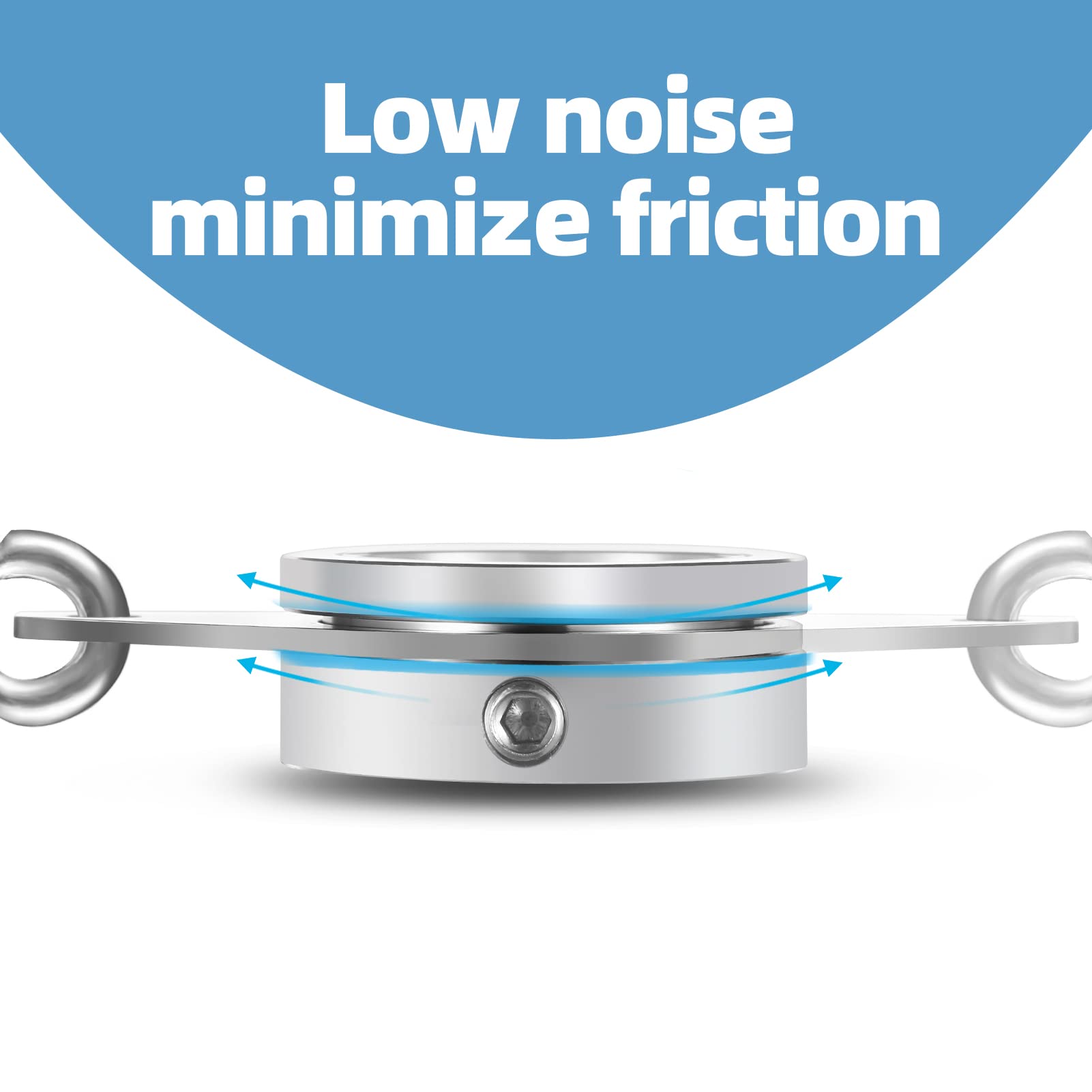 Anovo arc-design flag rings reduce wear on aluminum alloy components