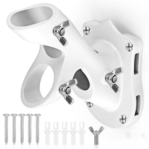Anovo flag pole holder 1-inch-diameter accepts standard poles securely.
