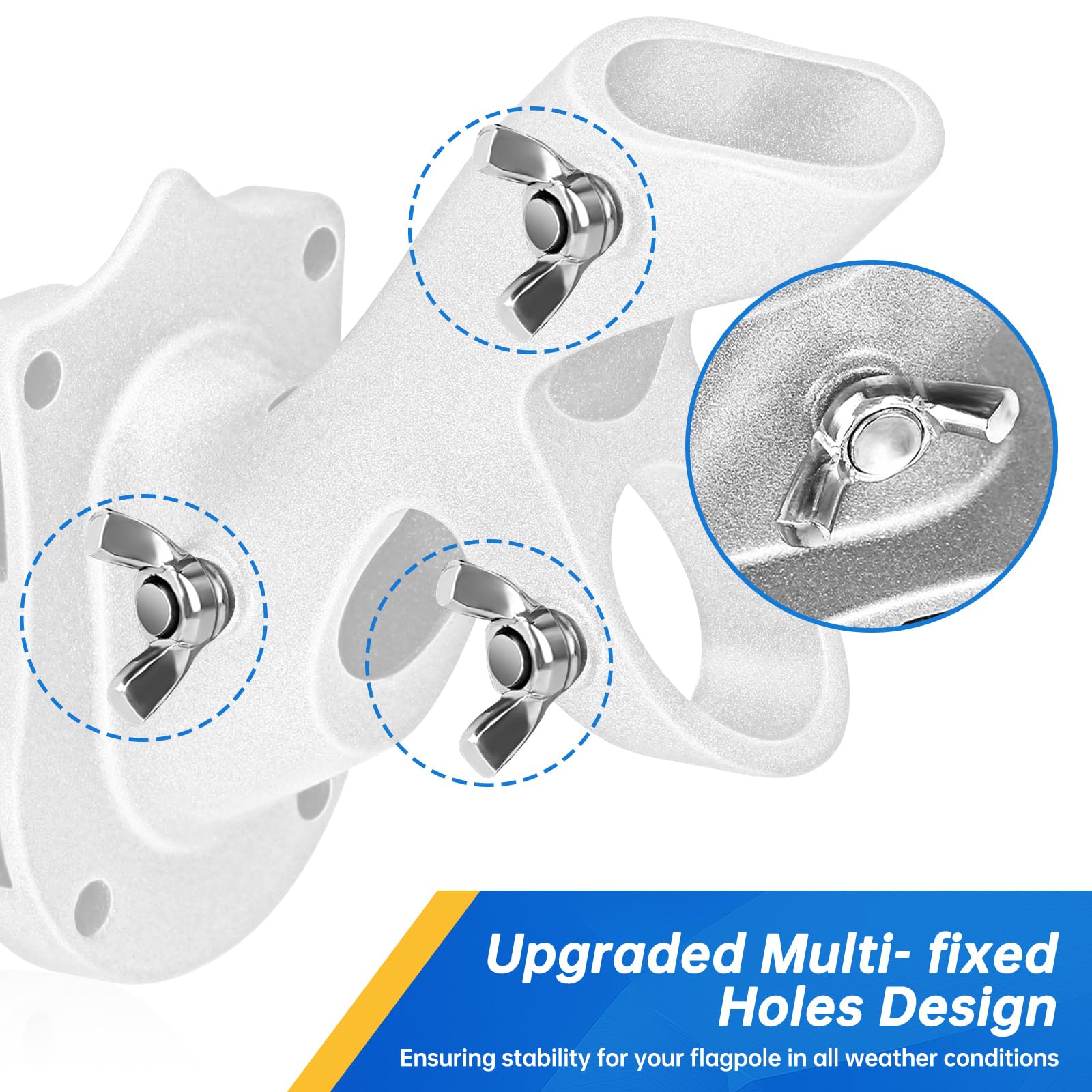 Anovo wall/concrete mounting option using included screws and anchors for secure fitting