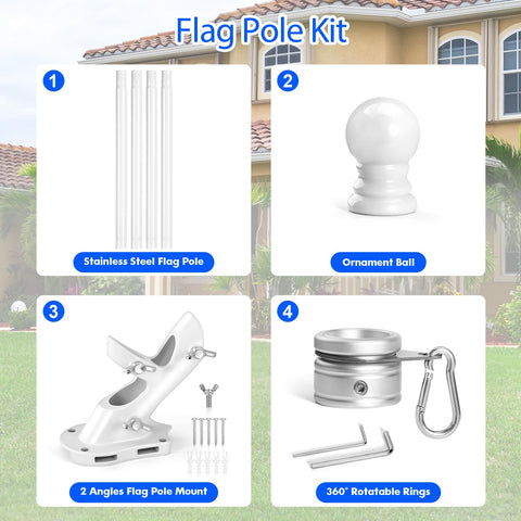 Anovo mounting hardware with screws and anchors for solid installation