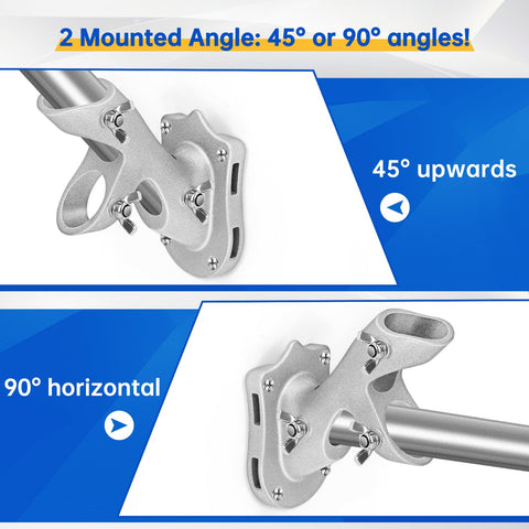 Slotted mounting design allows drill-free installation on columns