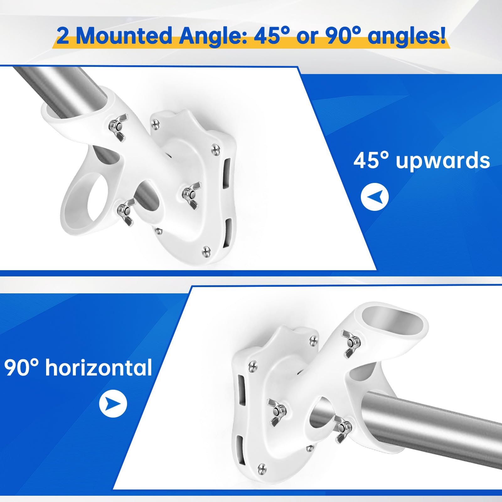 Anovo mounting options for walls, columns, or concrete with anchors