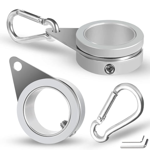Anovo Flag Pole Ring demonstrating 360° rotation for smooth wind movement.