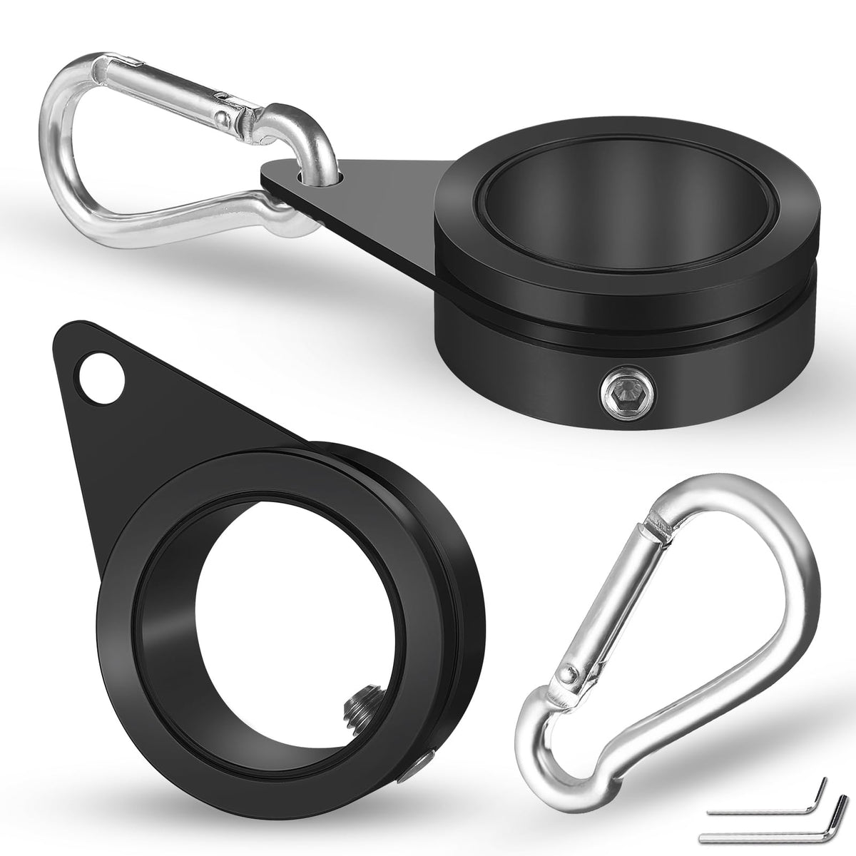 Anovo flagpole ring with 360° rotation prevents wrap and keeps flag fluttering freely.