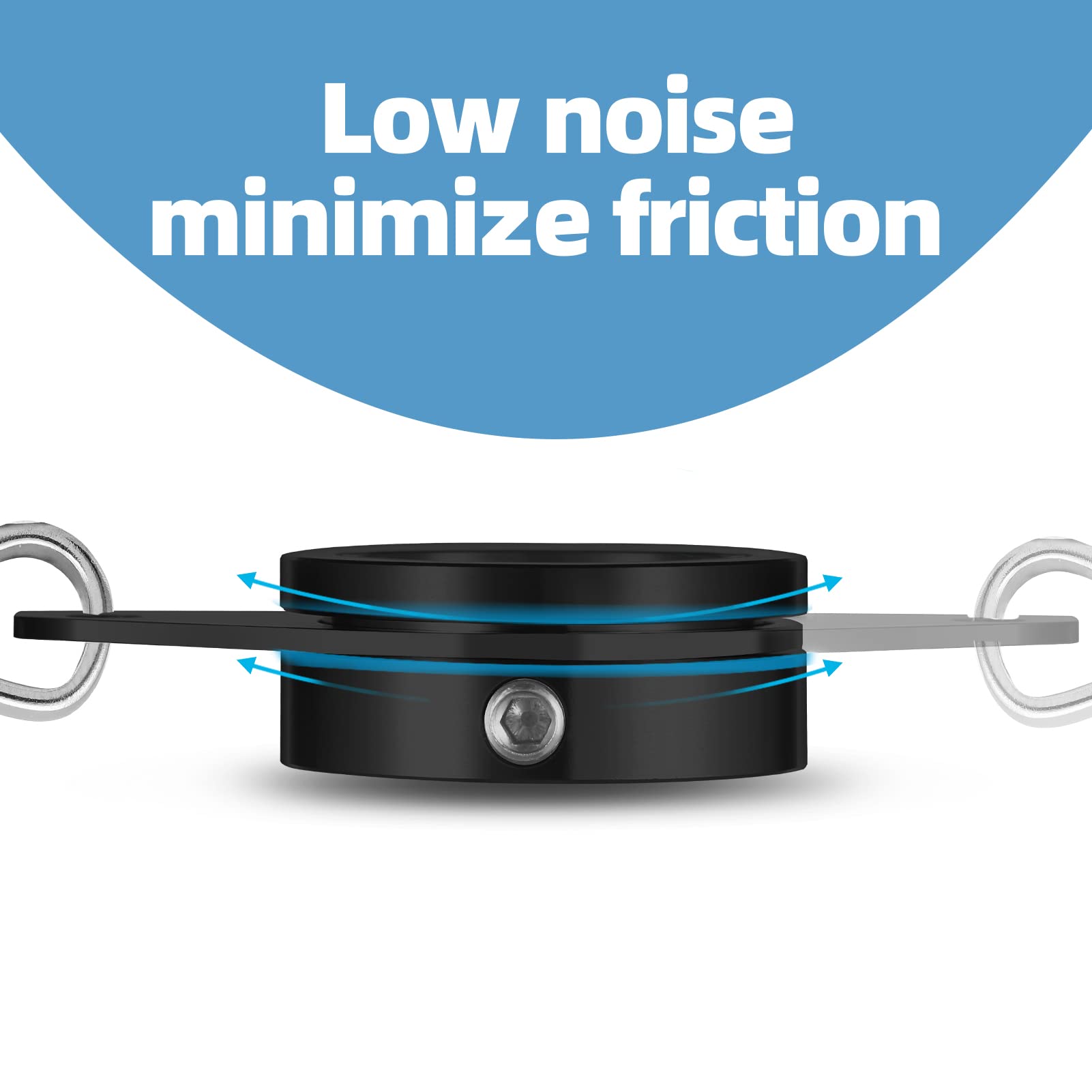 Anovo aluminum alloy ring delivers lightweight durability for outdoor displays.
