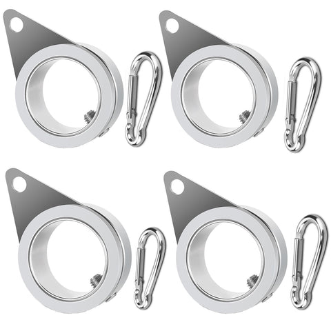 Anovo flag pole rings with anti-wrap 360-degree rotation for stable banners.