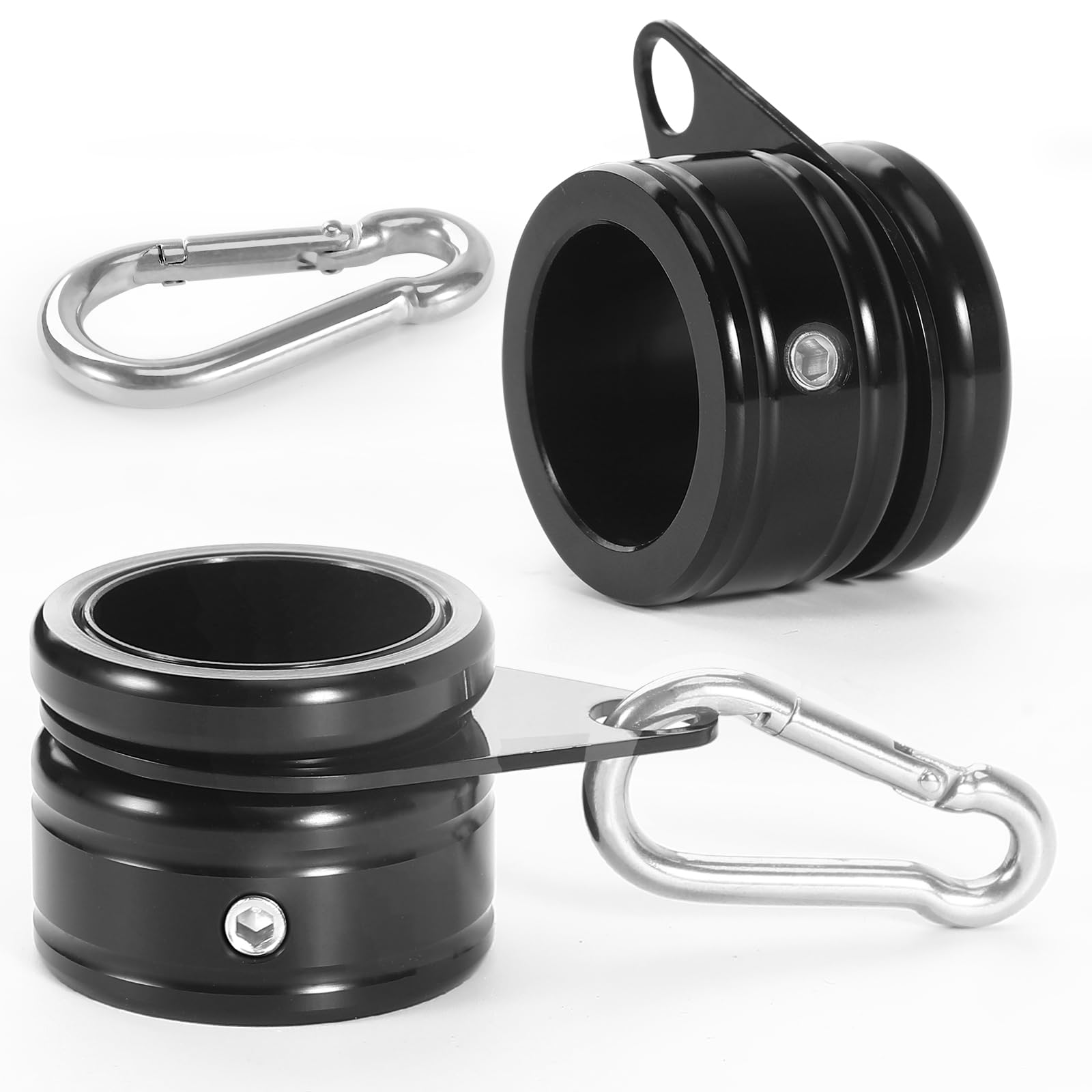 Anovo 360-degree rotating flag pole ring enabling wind-friendly display