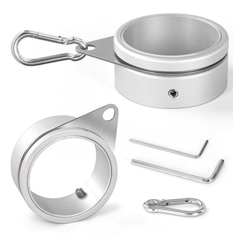 Anovo flag pole rings with 360-degree rotation for smooth movement in wind.