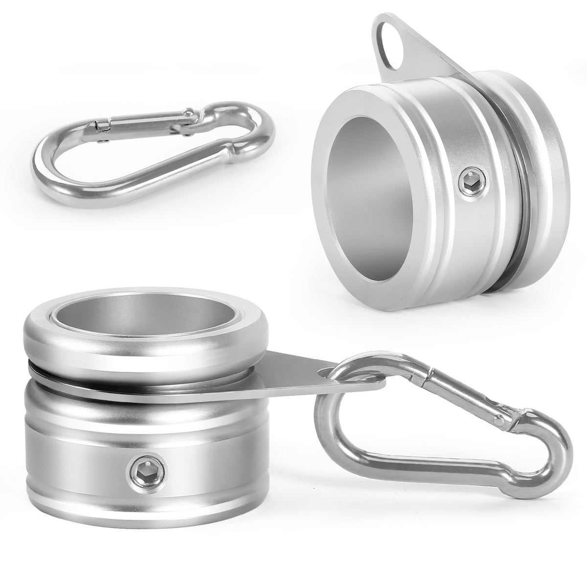 Anovo flag pole rings 360° swivel for smooth movement on windy days