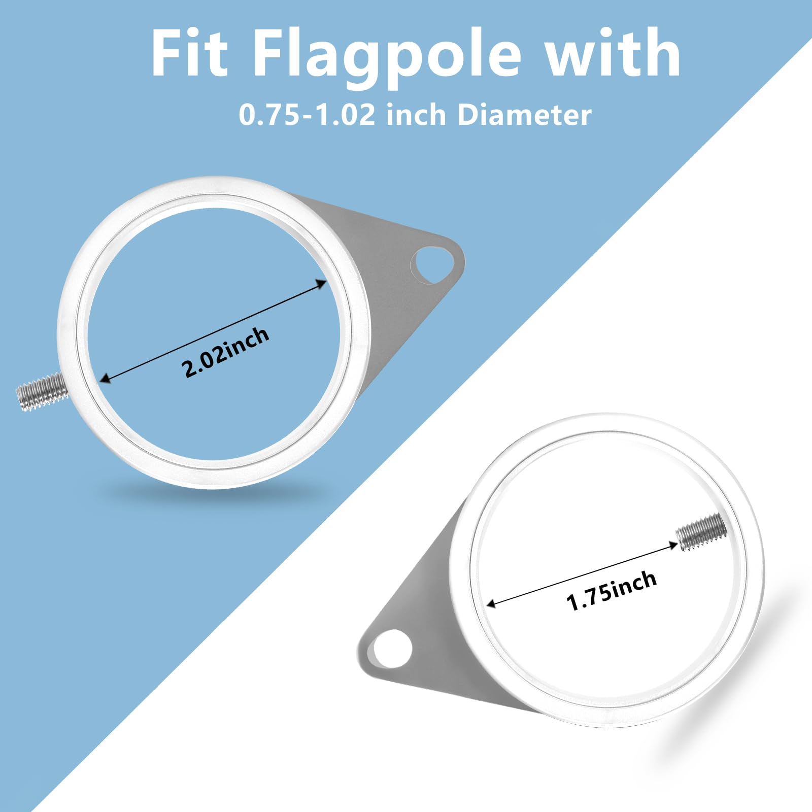 Anovo aluminum alloy components resist weather for outdoor use.