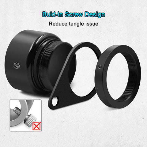 Anovo flag pole rings adjustable screws fit 0.75–1.02 inch poles securely