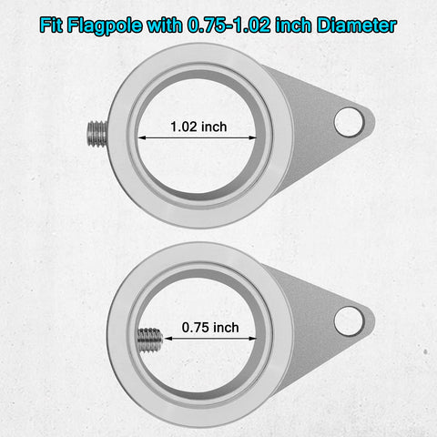 Anovo two-screw adjustment fits 0.75 to 1.02 inch poles
