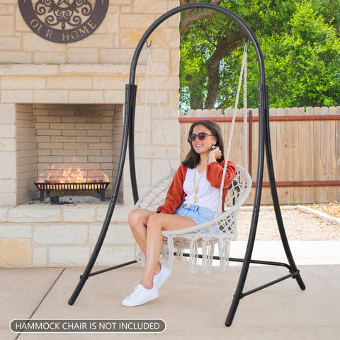 ANOW heavy-duty steel frame provides durable all weather support