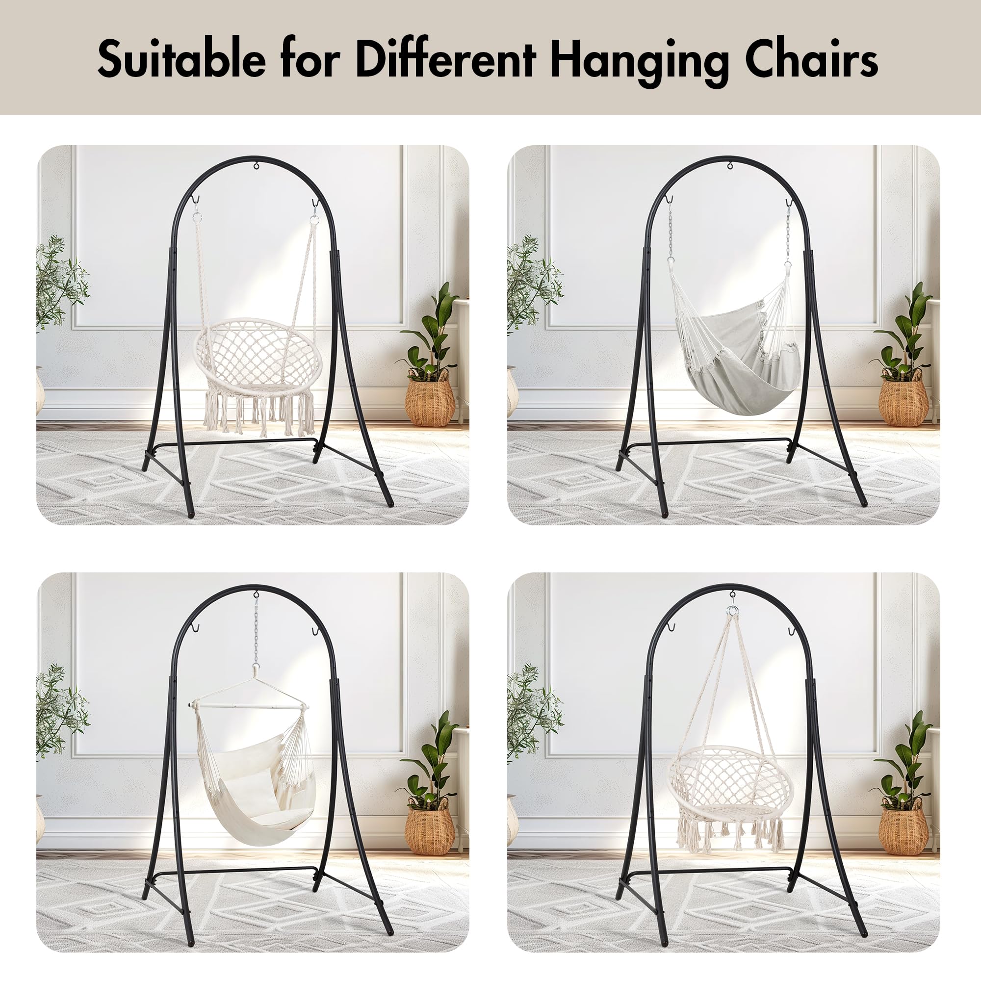 ANOW includes safety hooks and necessary hardware for quick setup