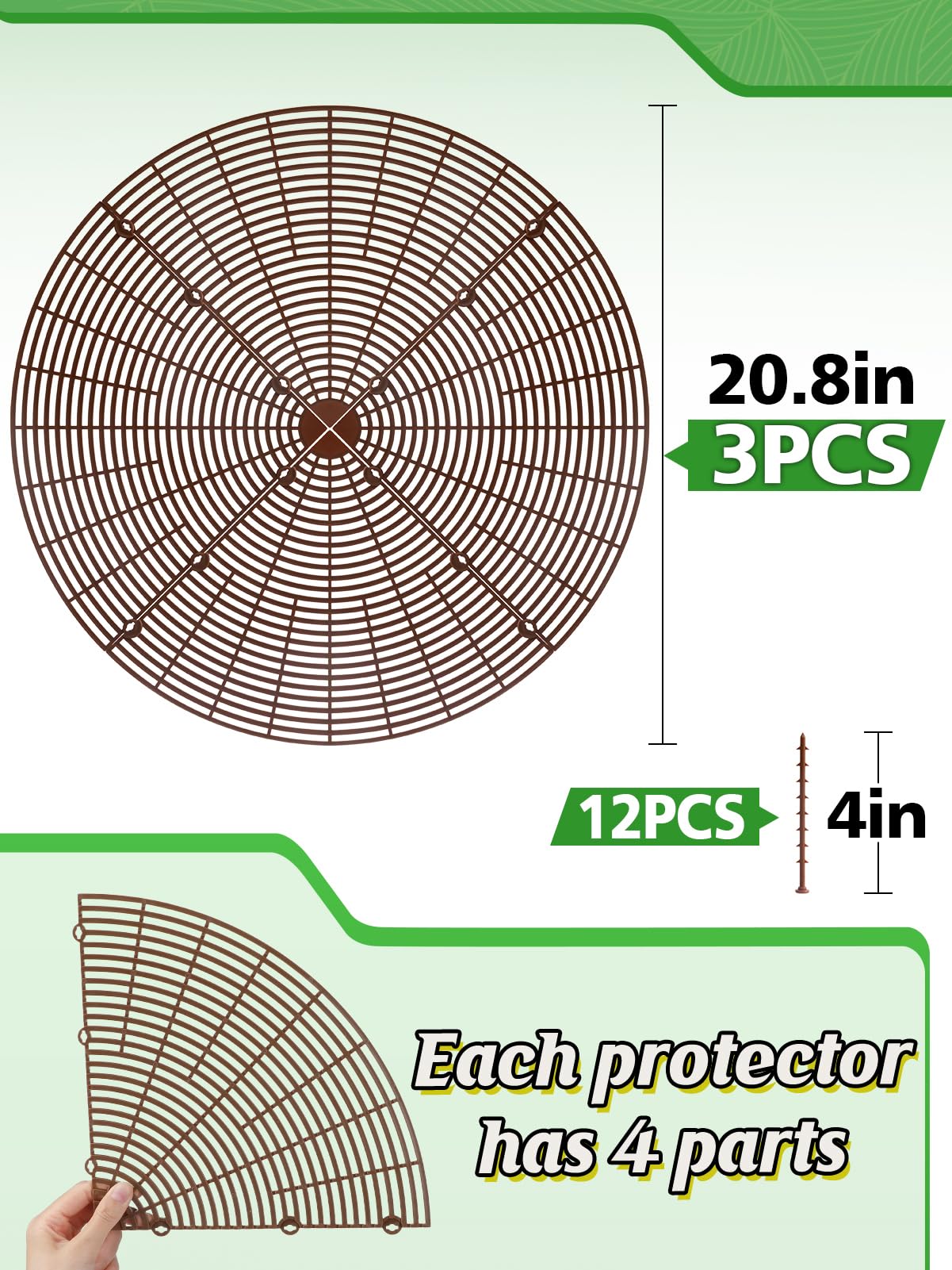 ANPHSIN grid cover placed in pot shows adjustable fit and stability