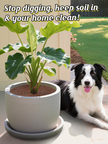 ANPHSIN grid cover deters pets while maintaining soil airflow
