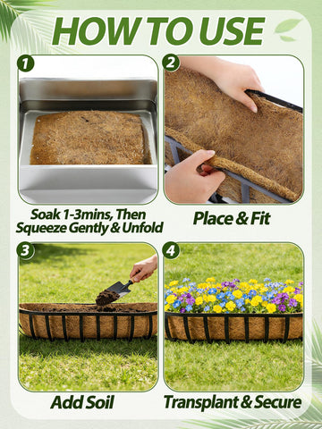 ANPHSIN 36in liners ideal for flowers and herbs in window boxes