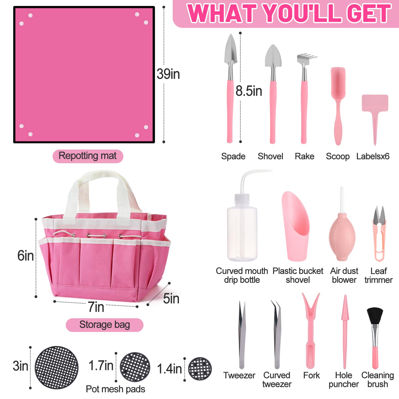 ANPHSIN plastic bucket shovel helps soil handling and cleanup.