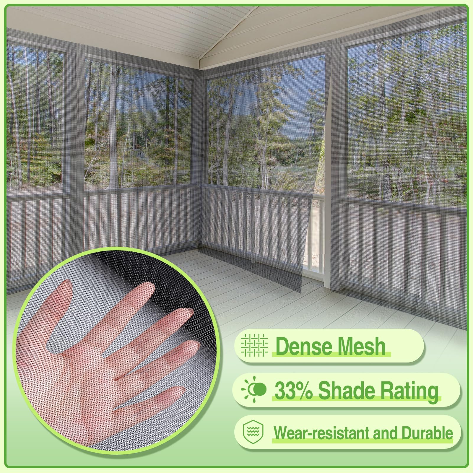 ANPHSIN breathable clear garden netting stays nearly invisible while guarding crops.