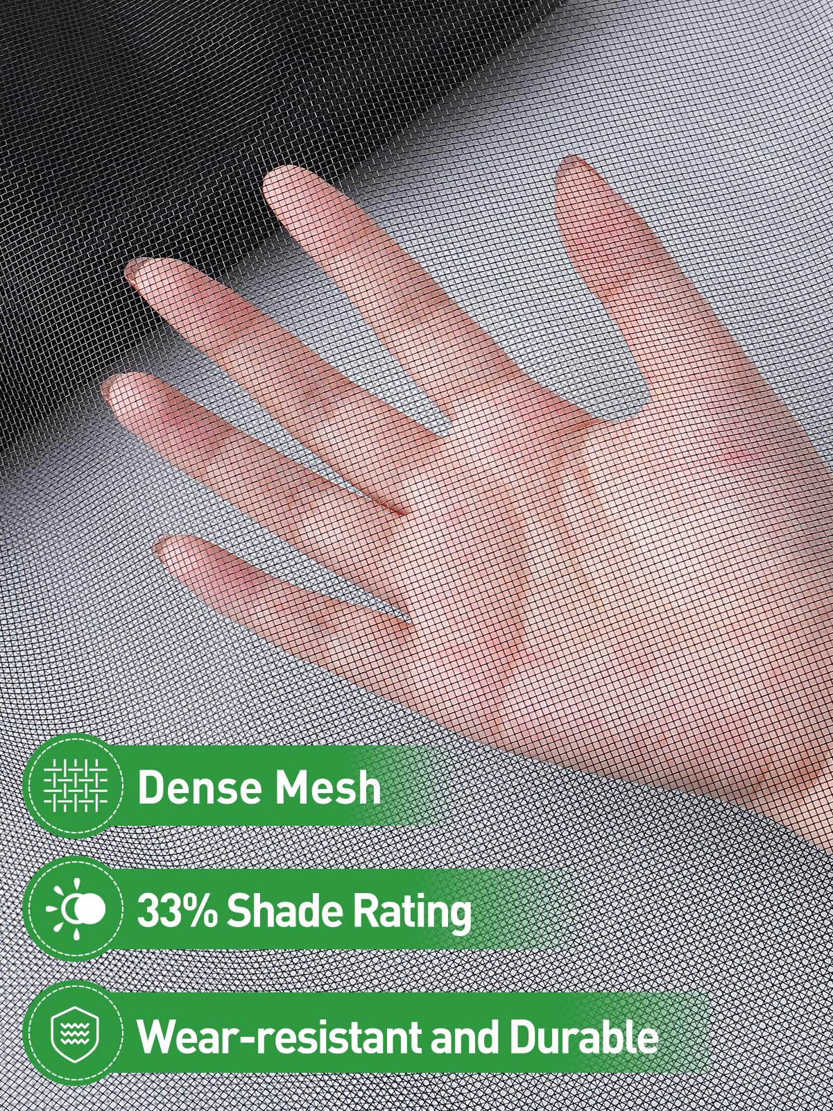 ANPHSIN breathable see-through mesh preserves view while protecting crops.