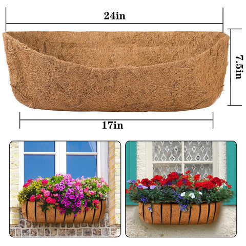 ANPHSIN wall planter trough liner adapts to shapes with easy cutting.