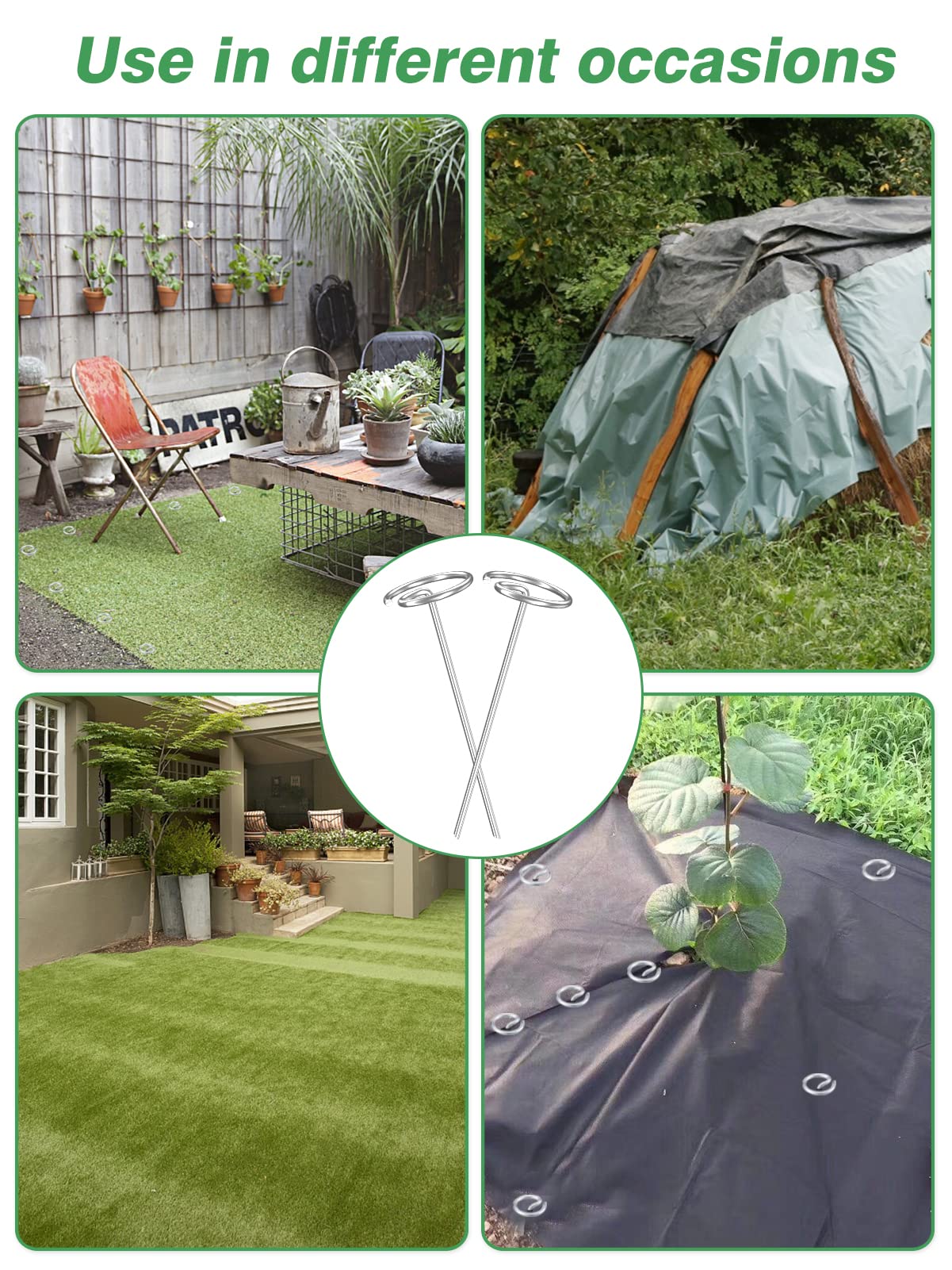 ANPHSIN durable garden stake withstands wind for outdoor setups