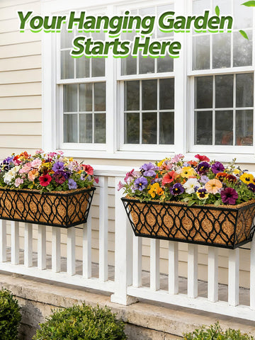 ANPHSIN natural coconut fiber liners provide breathable, root-friendly environment.
