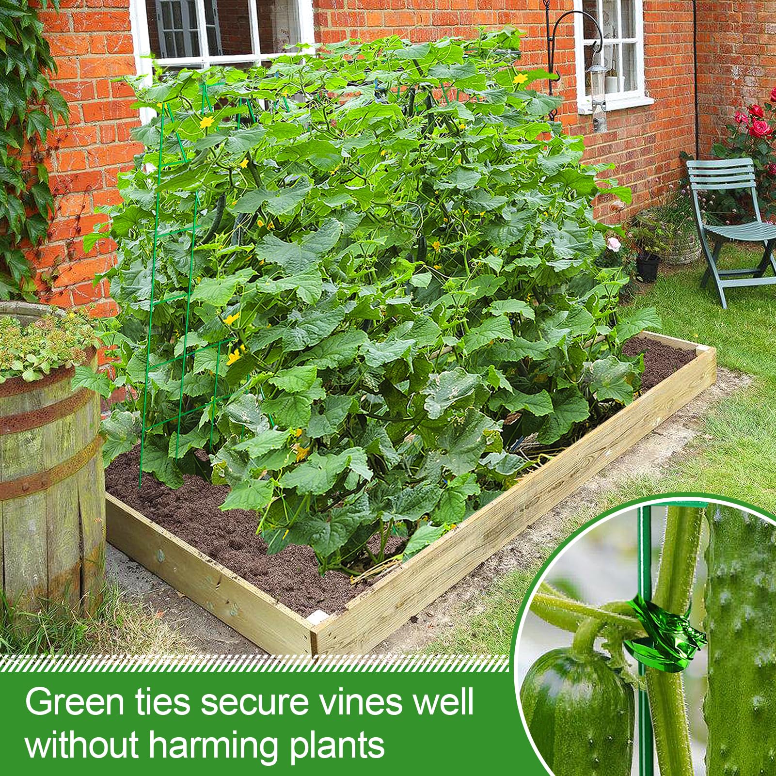 ANPHSIN foldable garden trellis space-saving design ideal for small spaces.