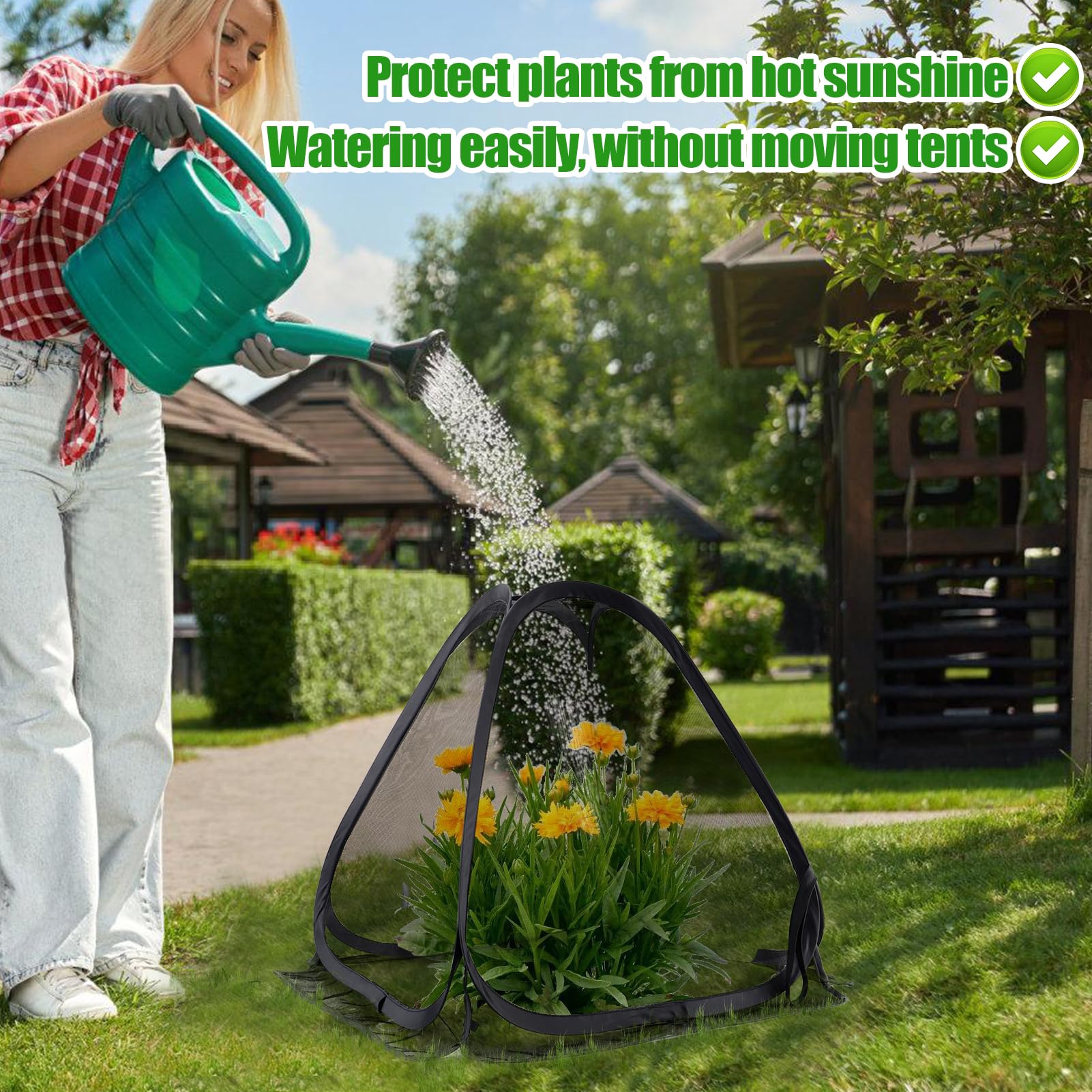ANPHSIN garden cages protect strawberries and blueberries from pests