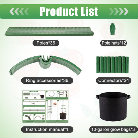 ANPHSIN grow bags improve sun exposure with breathable non-woven fabric.