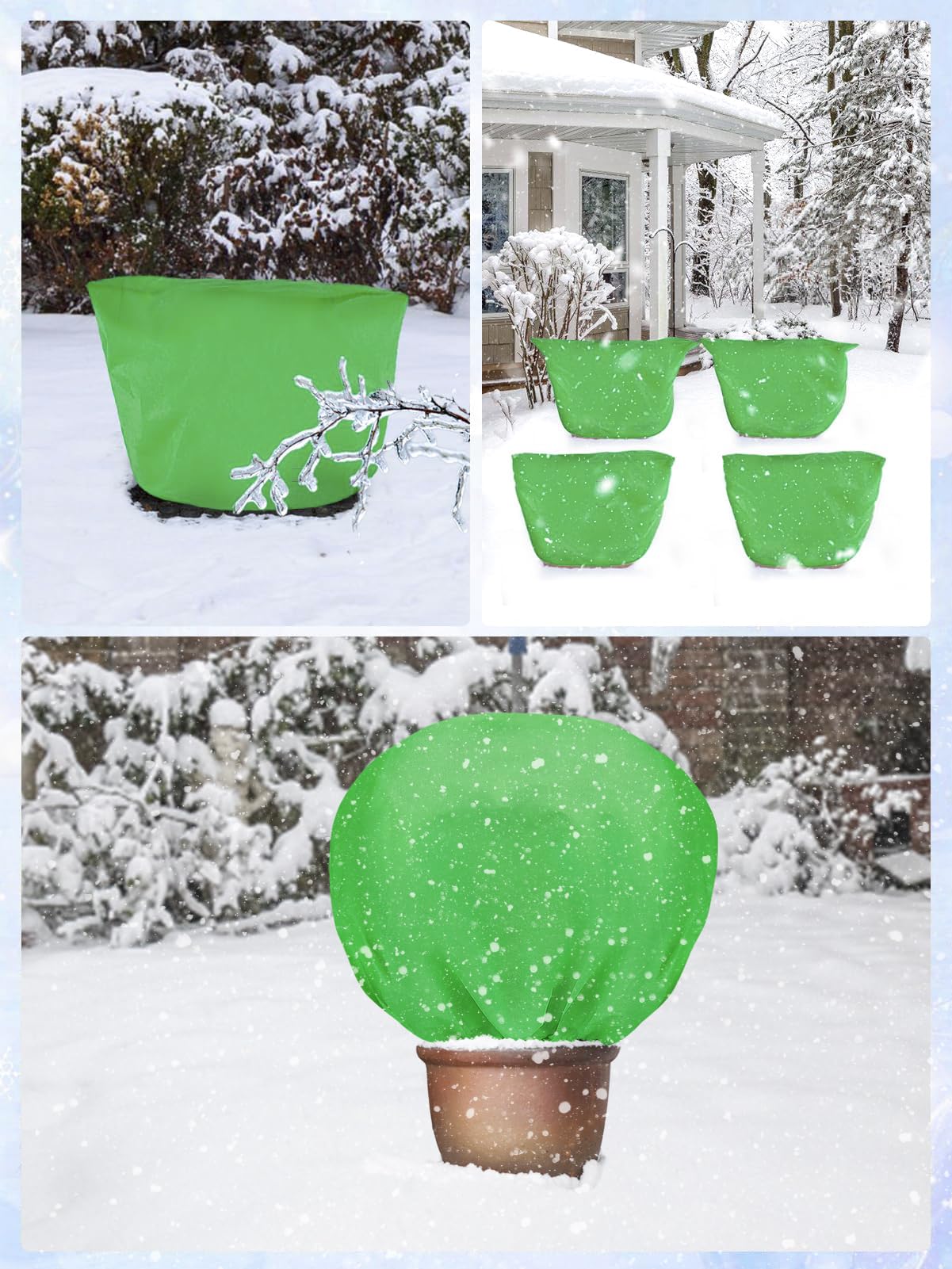 ANPHSIN low-shrub protection cover shields delicate shoots from winter weather