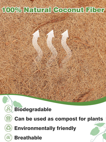 ANPHSIN natural coconut fiber liner supports healthy root growth and nutrient storage.