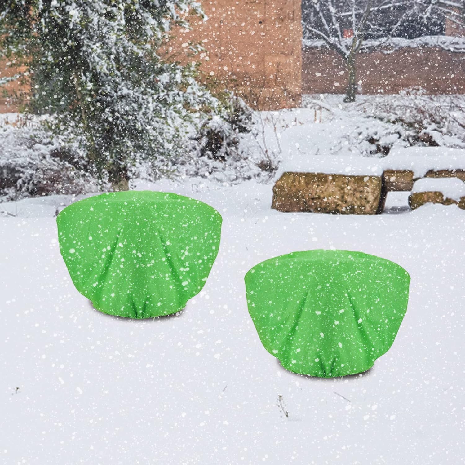 ANPHSIN outdoor plant guard keeps roses and shrubs safe in frost