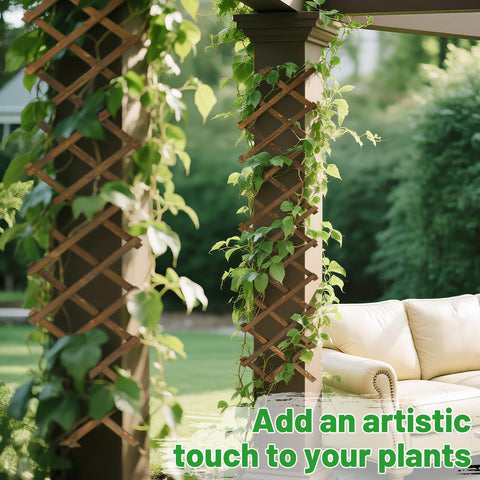 ANPHSIN Pack 2 garden fence installation shows easy alignment and expansion