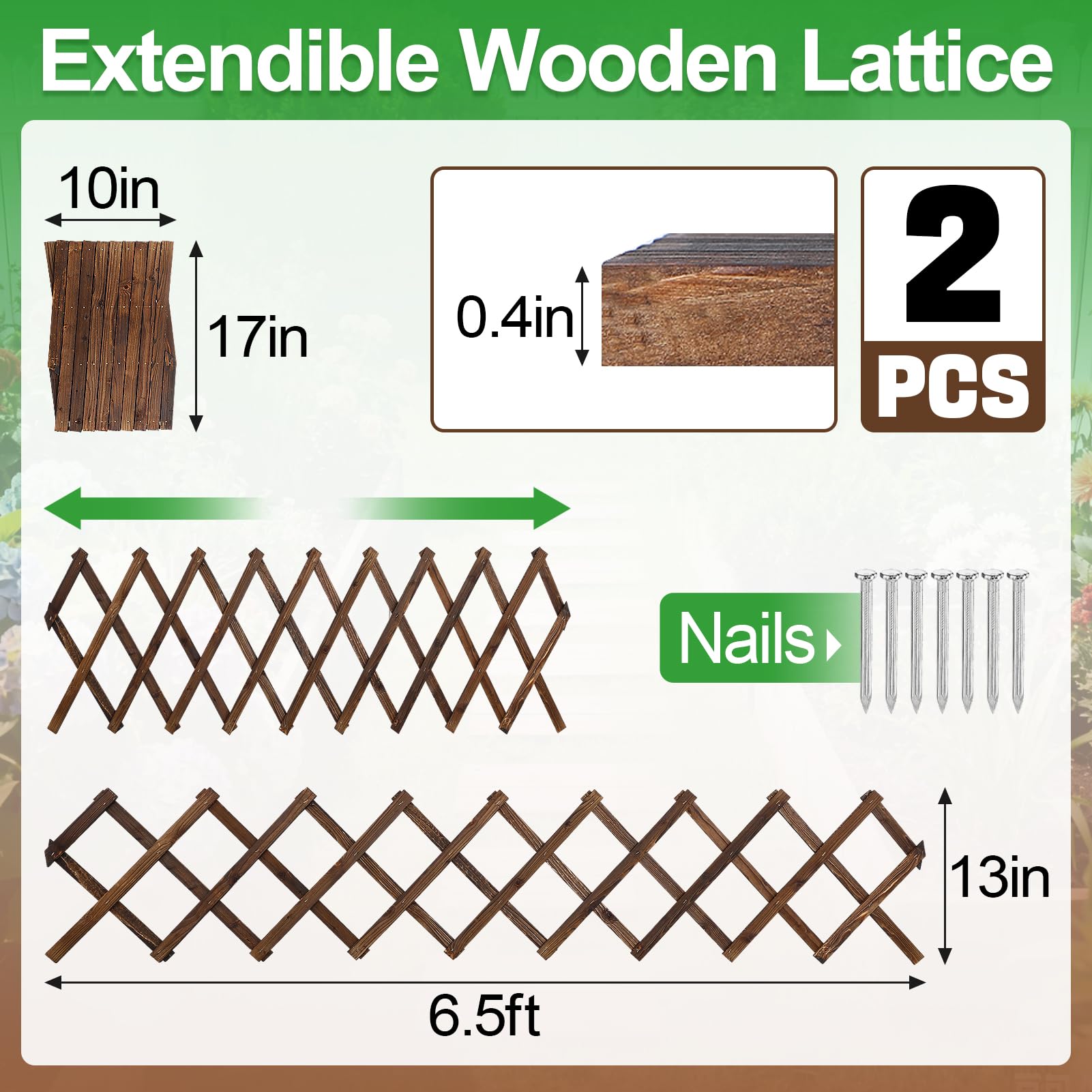 ANPHSIN Pack 2 decorative trellis decor supports vines on indoor walls