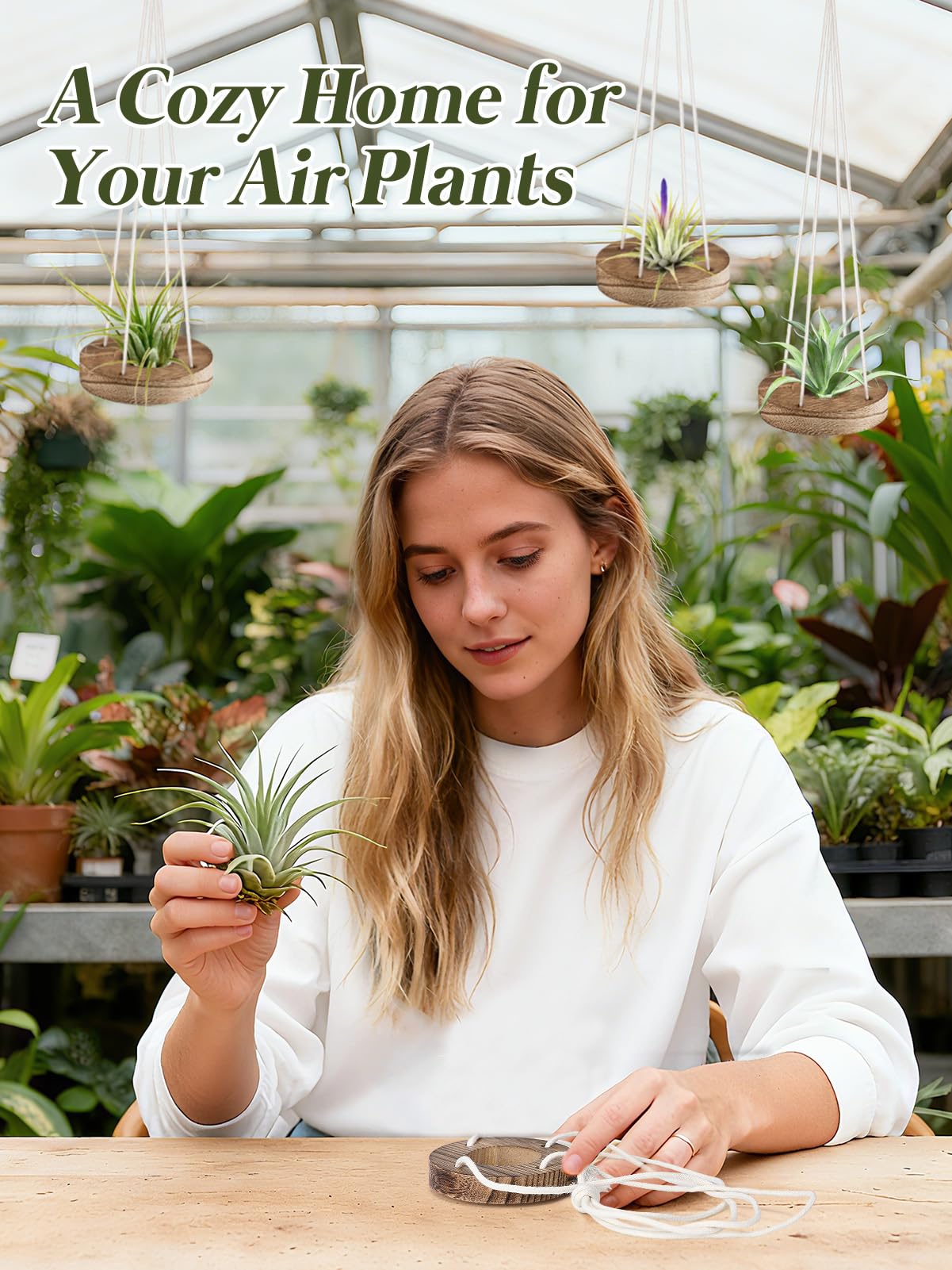 ANPHSIN compact size suits small succulents and mini arrangements.