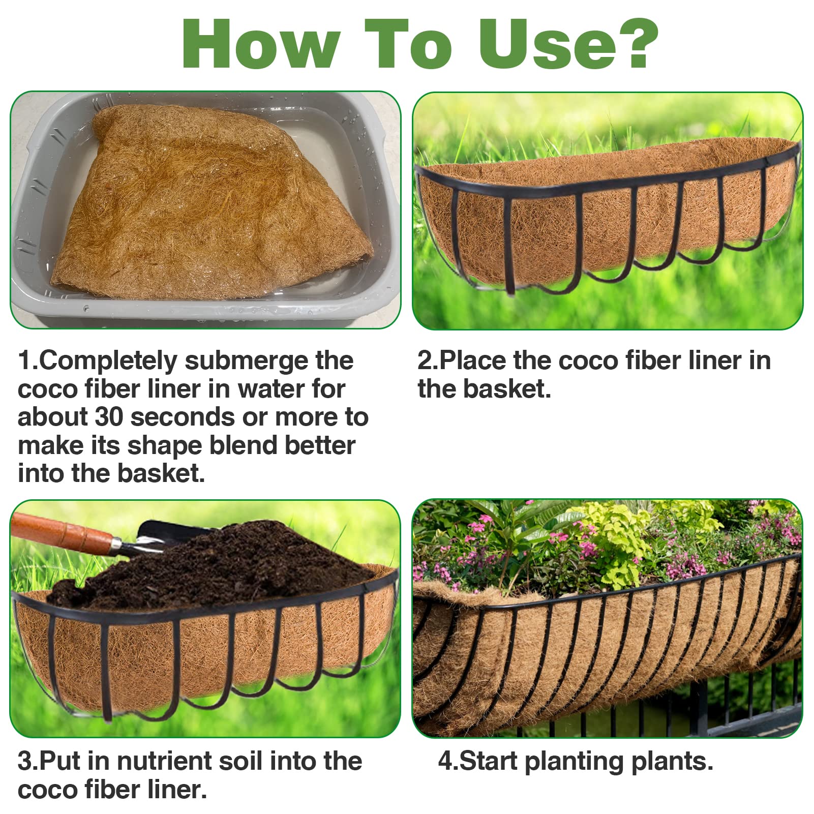 Three-piece liner set provides replacements for ongoing seasonal displays.